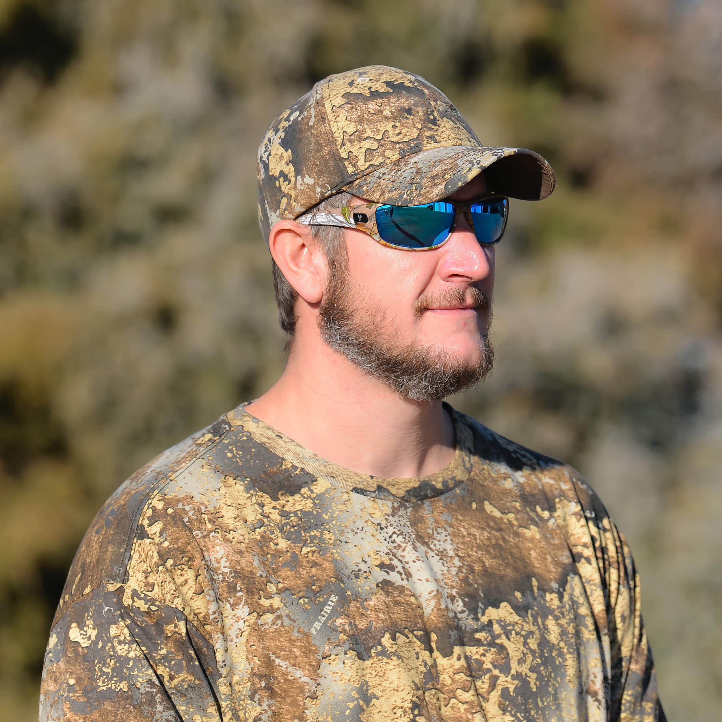 Men's Hornz Brown Forest Camouflage Polarized Sunglasses - WhiteTail Hunting Glasses with Free Microfiber Pouch | UV Protection for Outdoor Activities, Hunting, Fishing & Driving