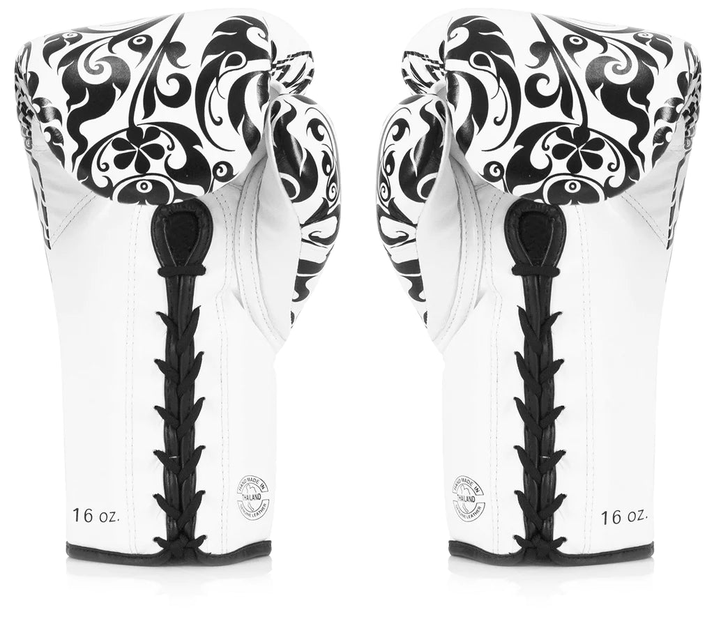 Fairtex BGLG2 Professional Kickboxing Gloves - Premium Laced Training Gloves for Muay Thai, Boxing & MMA - Ideal for Sparring, Heavy Bag Work & Competition