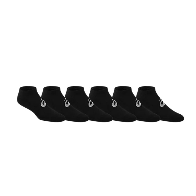 ASICS Invasion No Show Socks 6-Pack - Black Athletic Running Socks for Men & Women - Breathable Cushioned Performance Socks for Gym, Sports & Everyday Wear