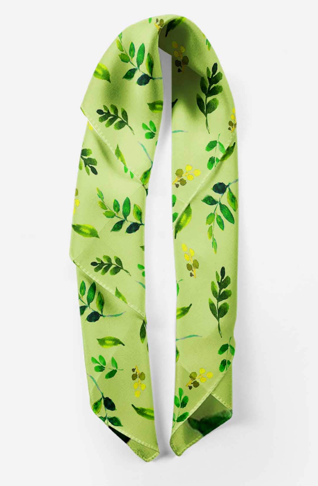 Bimba Printed Pure Silk Scarf - Elegant Hair Wrap, Neck Scarf & Head Bandana for Women | Perfect for Work, Travel & Special Occasions