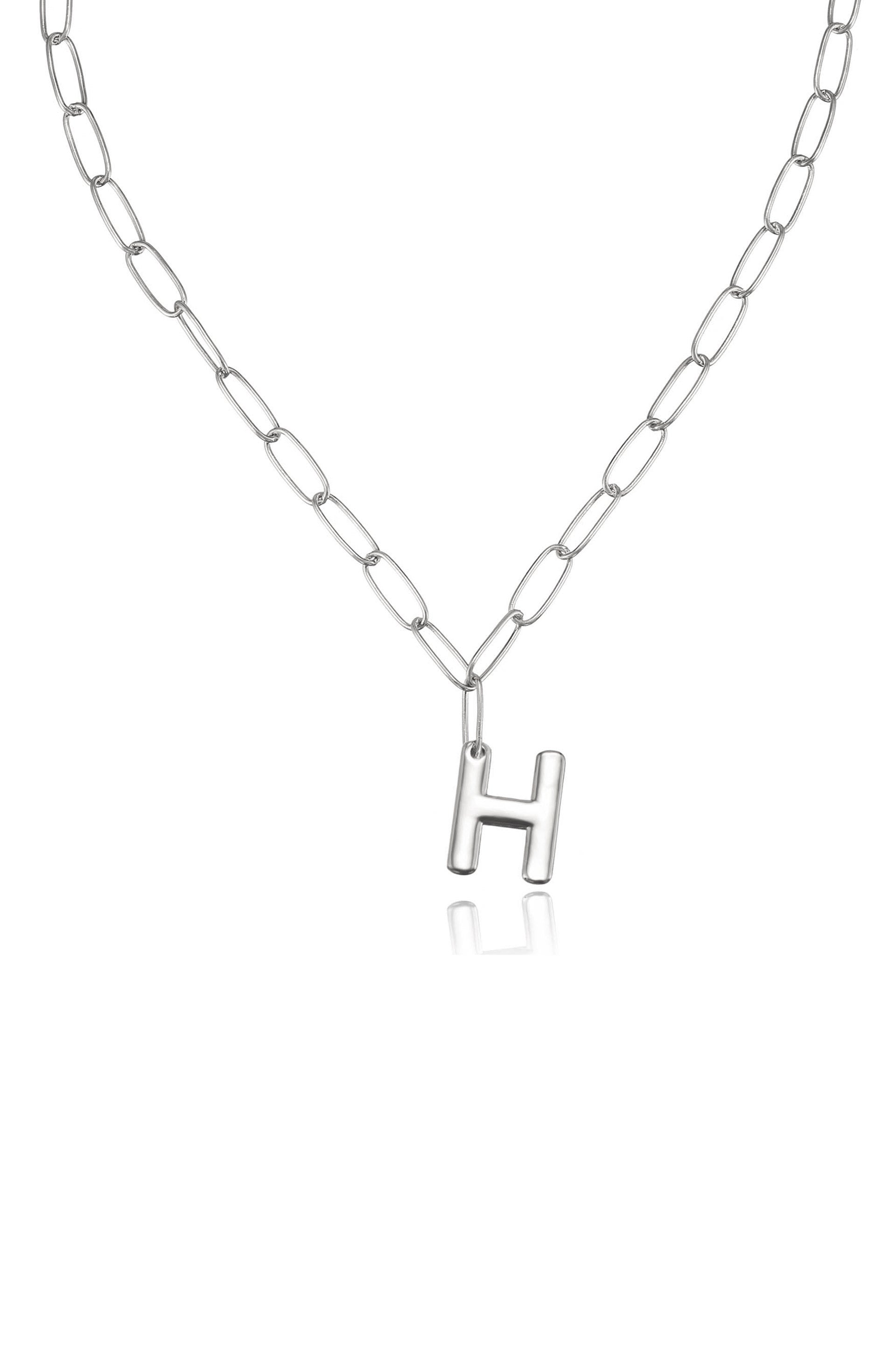 Personalized Initial Necklace with Paperclip Link - Custom Name Letter Jewelry for Women - Perfect Gift for Birthday, Anniversary & Everyday Wear