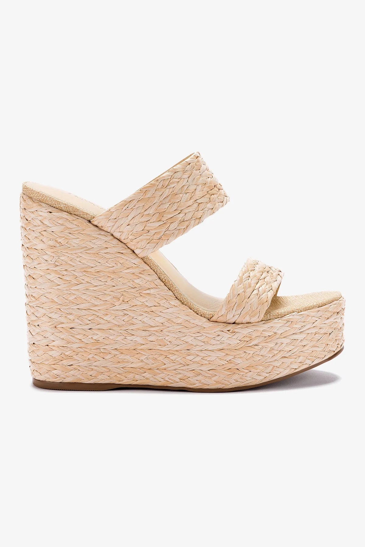 Pamela Women's Wedge Sandals in Natural Raffia - Comfortable Summer Beach Shoes for Outdoor Walking and Vacation