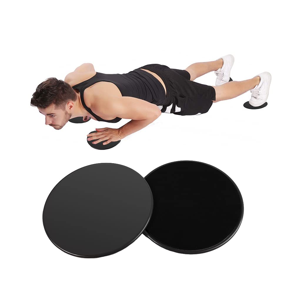 Dual-Sided Core Exercise Sliders for Abs, Glutes & Strength Training – Portable Workout Sliders for Home Gym, Pilates & Fitness Equipment (Set of 4)