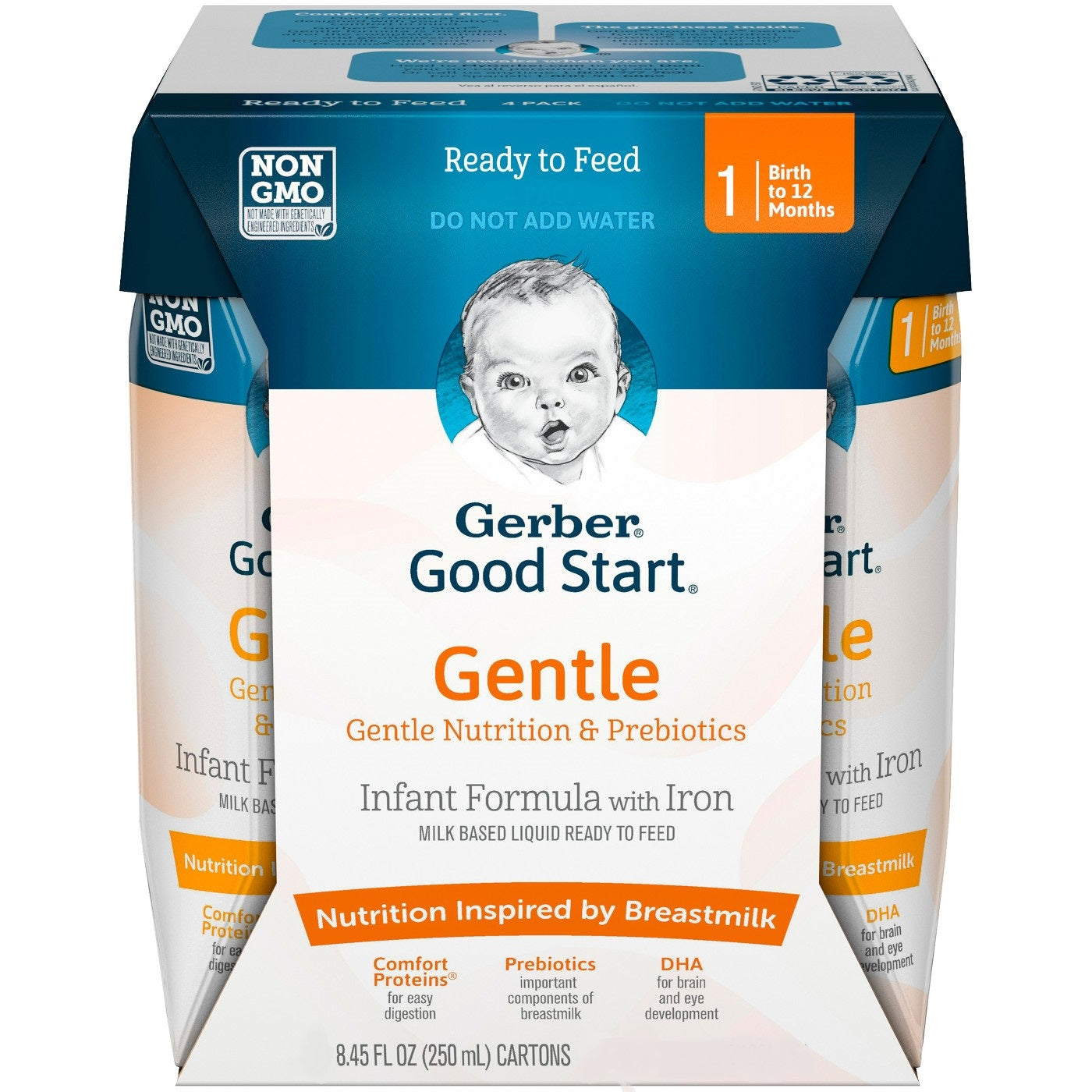 Gerber Good Start GentlePro Infant Formula Powder, 24 Pack - Easy Digesting Baby Formula for Newborns & Infants - Perfect for Daycare, Travel & On-the-Go Feeding