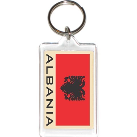 FNG Clear Acrylic Keychain Holders with Flag Design - Durable Unisex Key Rings for Men & Women - Perfect for Home, Office, Travel and Gift Giving
