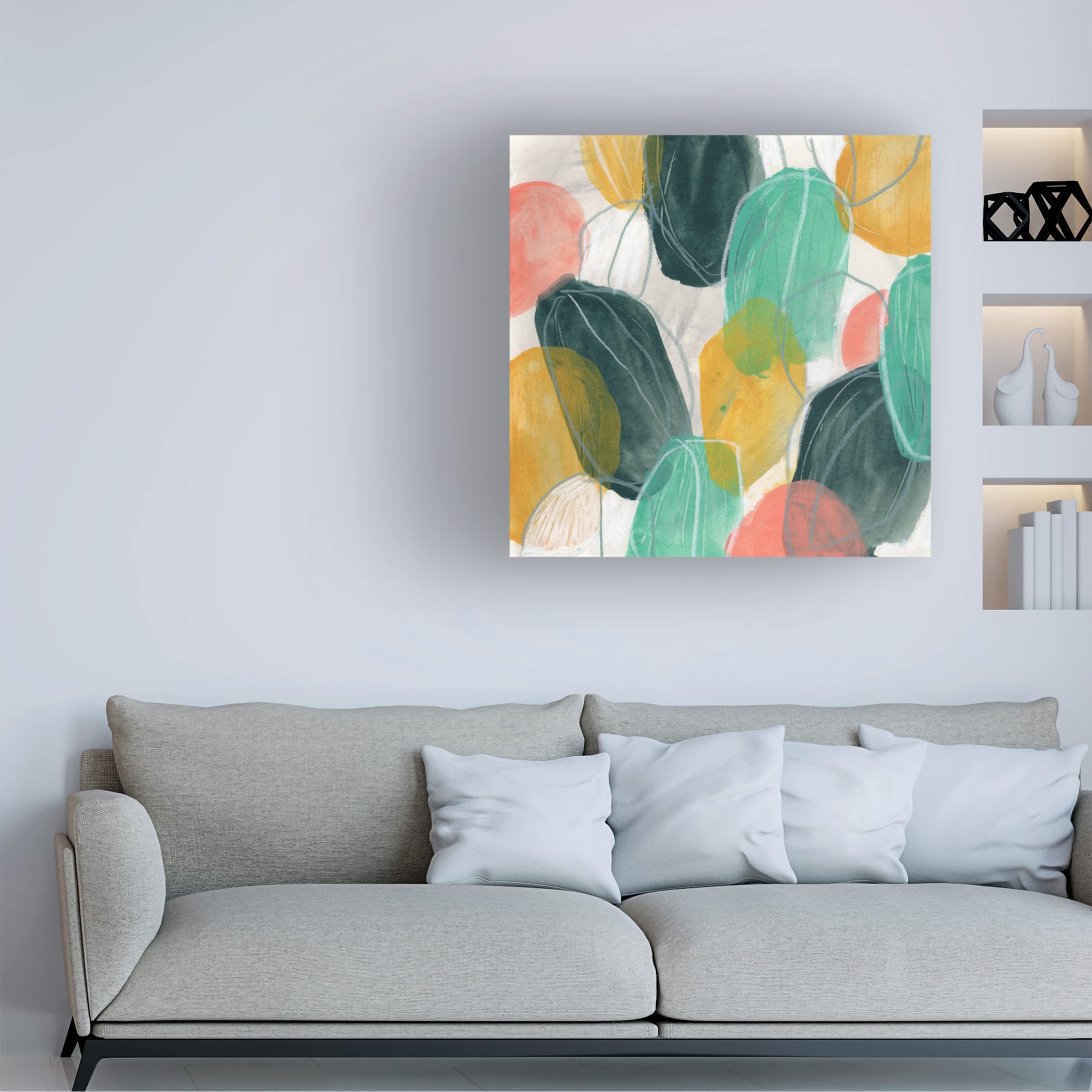 Trademark Fine Art 'Candy Lanterns II' Canvas Wall Art Print by June Erica Vess - Modern Home Decor for Living Room, Bedroom & Office