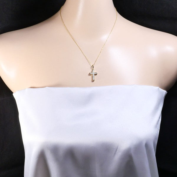 10K Yellow Gold Zirconia Necklace for Women - Elegant Cubic Zirconia Pendant Jewelry Gift for Birthday, Anniversary & Valentine's Day | Perfect for Parties, Weddings & Special Occasions