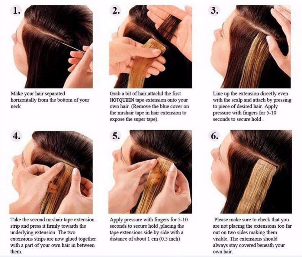 Smartinnov Tape Hair Extensions #2 Dark Brown - 20pcs 22in Body Wave Human Hair Tape-in Extensions (60g) - Soft Wavy Real Hair for Volume & Length - Perfect for Weddings, Parties & Daily Styling