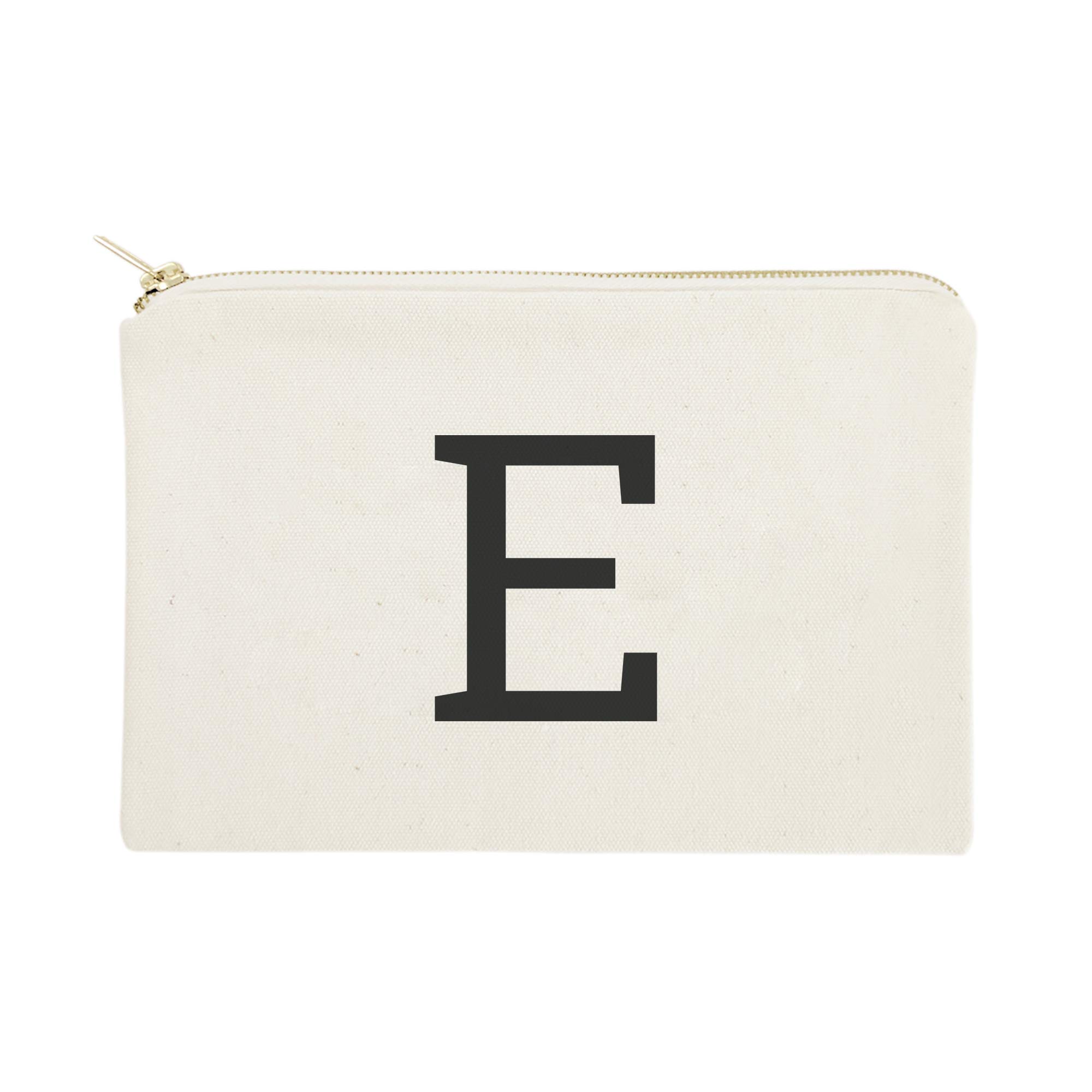 Personalized Monogram Initial Cosmetic Bag - Cotton & Canvas Travel Makeup Pouch for Women | Perfect for Travel, Gym & Everyday Use