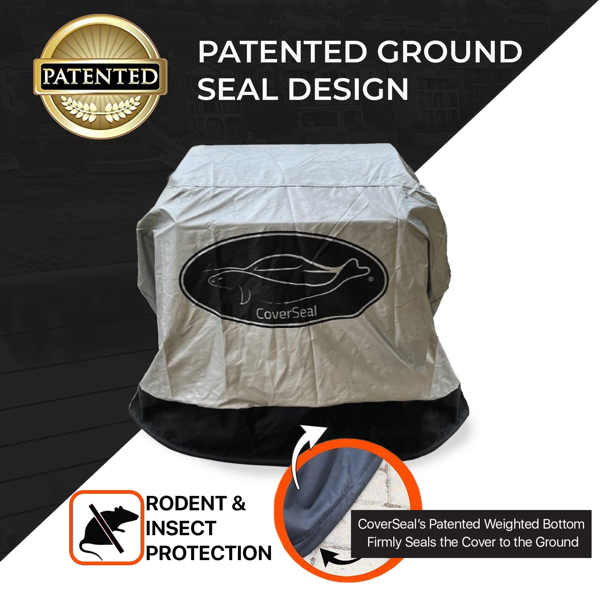 Weatherproof BBQ Grill Cover for 2-3 Burner Grills - Heavy Duty Outdoor Barbecue Protection (44