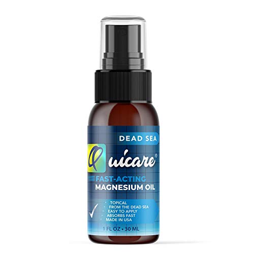 Quicare® Fast-Acting Magnesium Oil Spray - 1 oz Bottle for Muscle Recovery, Stress Relief & Better Sleep | Natural Topical Magnesium Supplement for Athletes, Fitness & Daily Wellness