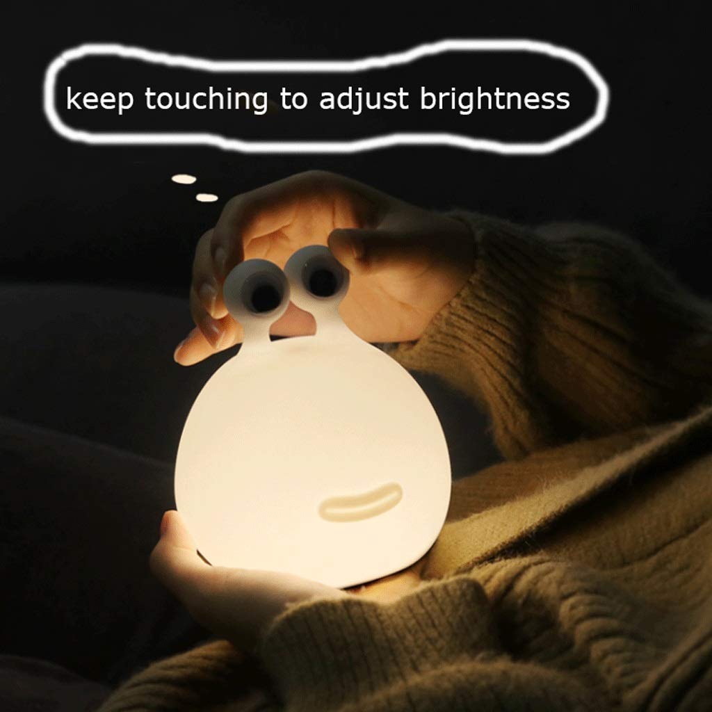 Soft Glow Kids Night Light - Safe Silicone LED Bedside Lamp with Touch Switch, Eye Protection Sleep Light for Nursery & Bedroom, Plug-in Nightlight (White) - Perfect for Bedtime Stories, Midnight Feedings & Peaceful Sleep