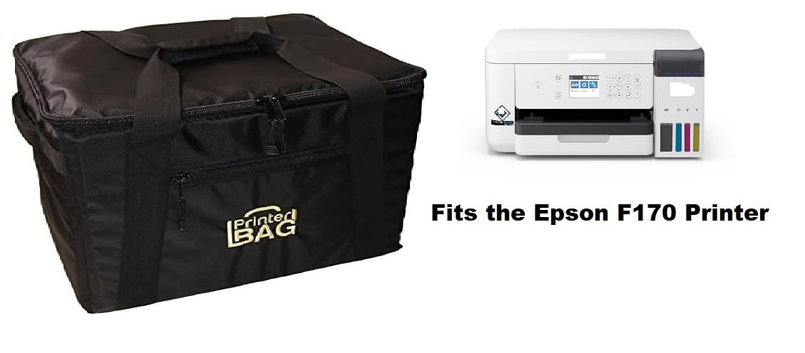 Durable Padded Travel Case for Epson F170 Sublimation Printer - Heavy-Duty Protection for Printing Equipment - Perfect for Travel, Storage & On-the-Go Printing Business