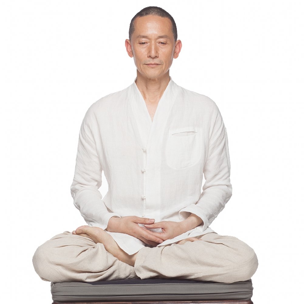 KATUO Men's Meditation Shirt - Traditional Casual Blouse for Yoga, Relaxation & Everyday Wear | Breathable Comfort Top for Mindfulness Practice