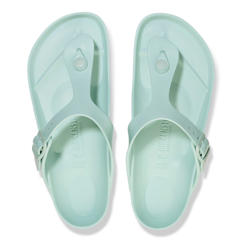 Birkenstock Women's Gizeh Essentials EVA Sandals - Comfortable Flip Flops for Women, Lightweight Beach Sandals in Surf Green | Perfect for Summer, Vacation & Casual Wear