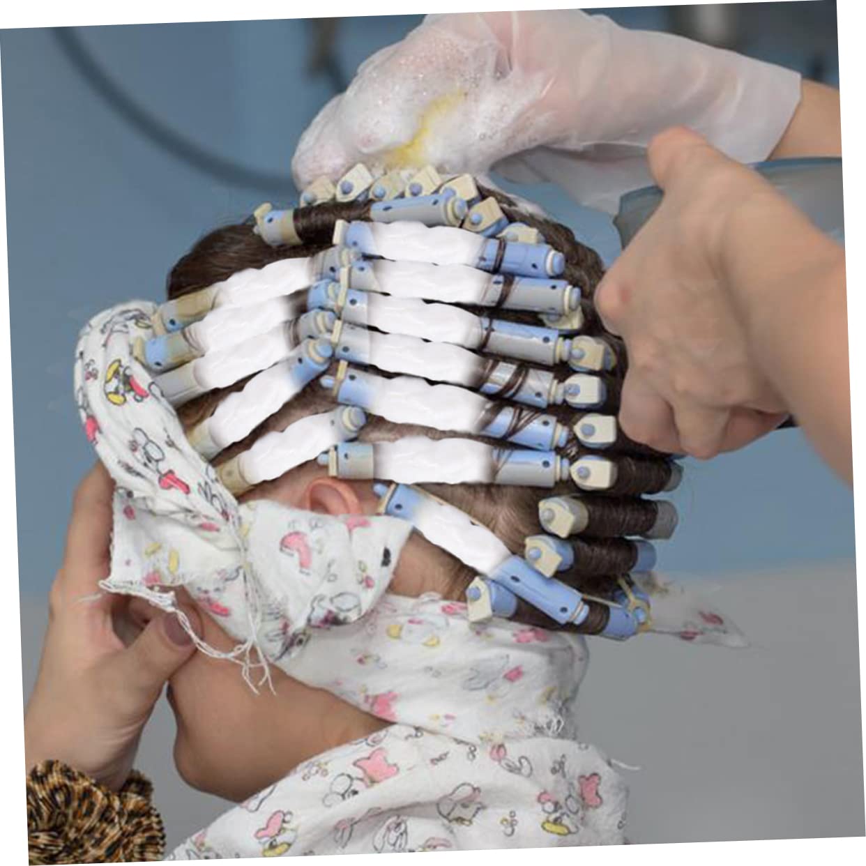 FOMIYES Reusable Cotton Coils for Makeup, Nail Art & Hair Perm - 200g Soft Beauty Rollers (Perfect for Salon, Spa & Home Skin Care)