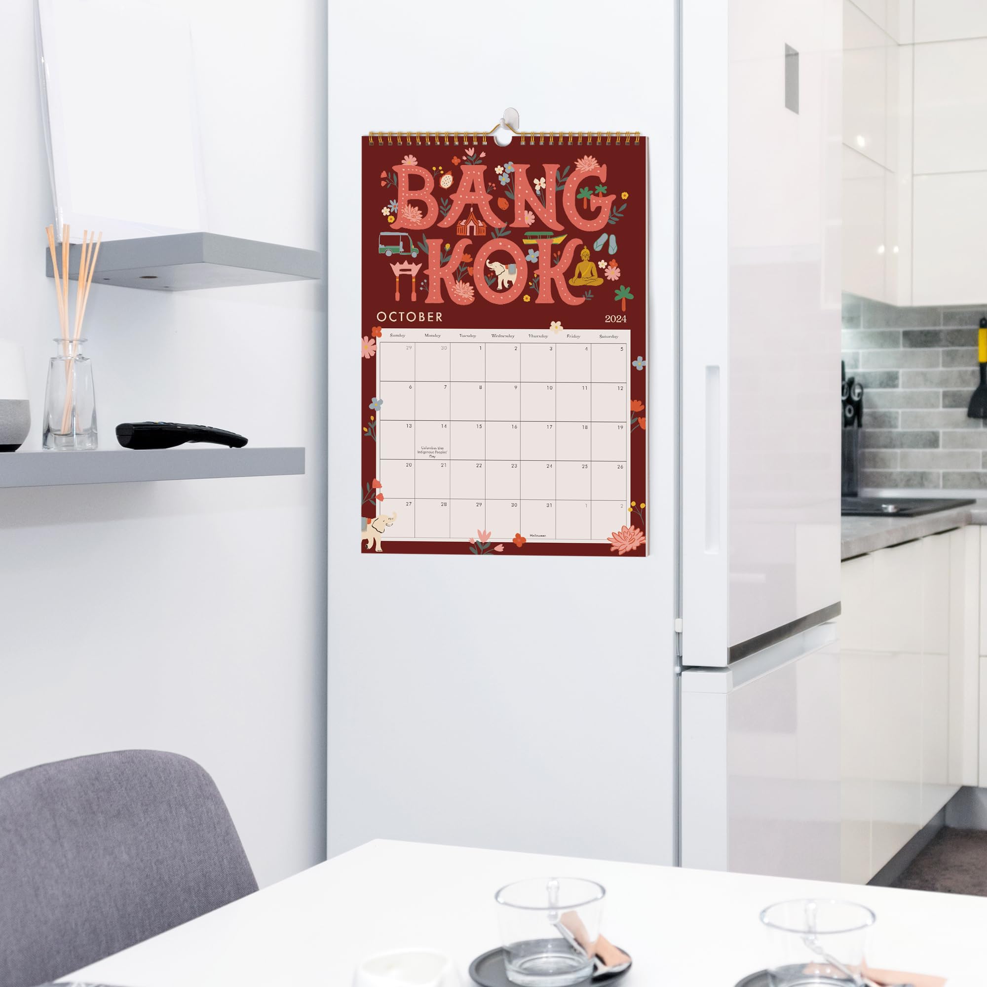 2024-2025 Aesthetic Wall Calendar (June 2024 - December 2025) | 12 Beautiful City-Inspired Designs | Perfect Planner for Home, Office & School Organization | Great Gift Idea for Holidays & New Year