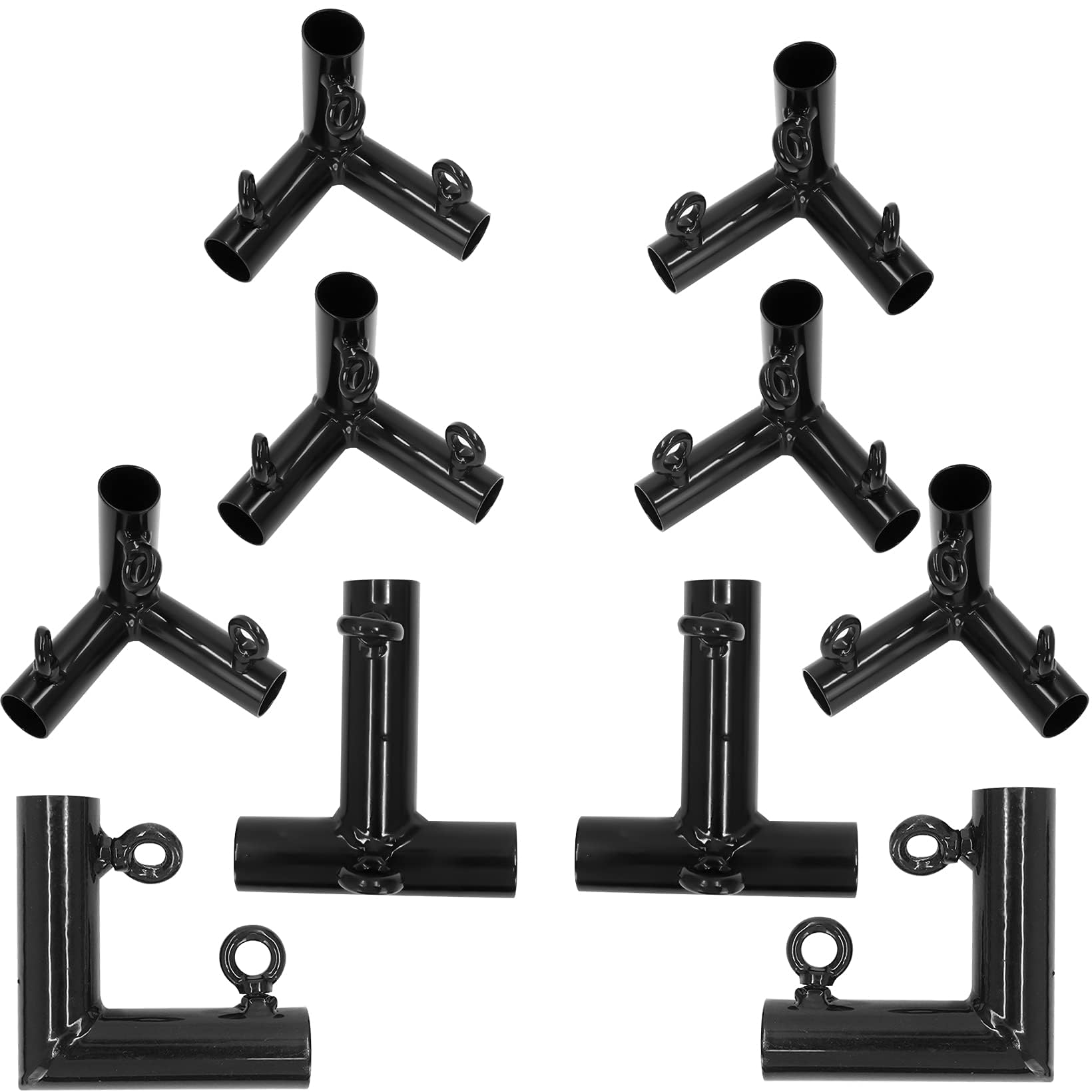Aoneky DIY Golf Frame Corner Kit for 10x10x10ft Practice Golf Cage Net - Compatible with 3/4