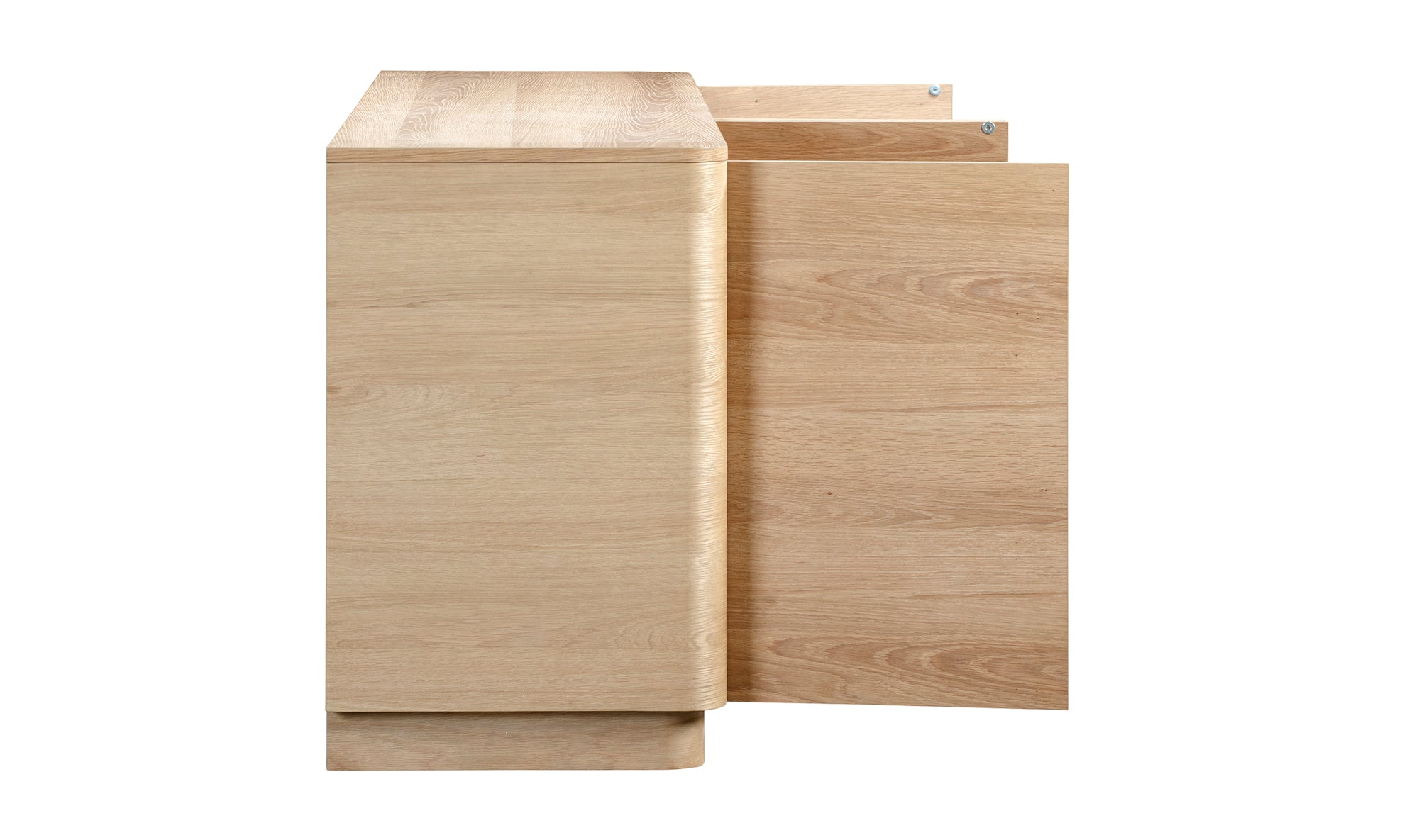 Roundoff Sideboard | Solid Oak Wood Buffet Cabinet | Perfect for Dining Room Storage & Living Room Decor