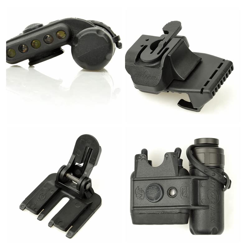 Tactical Helmet Strobe Light - IR IFF Safety Signal Flashlight for Airsoft, Outdoor Sports & Survival Gear | Fast Helmet Accessory for Night Ops & Emergency Scenarios