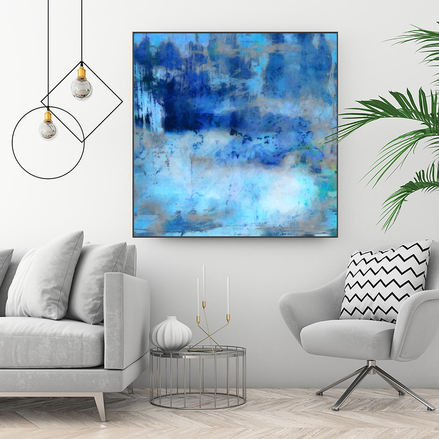 Blue Skies Ahead - Inspirational Wall Art Decor for Home & Office | Perfect for Living Room, Bedroom, or Workspace Motivation