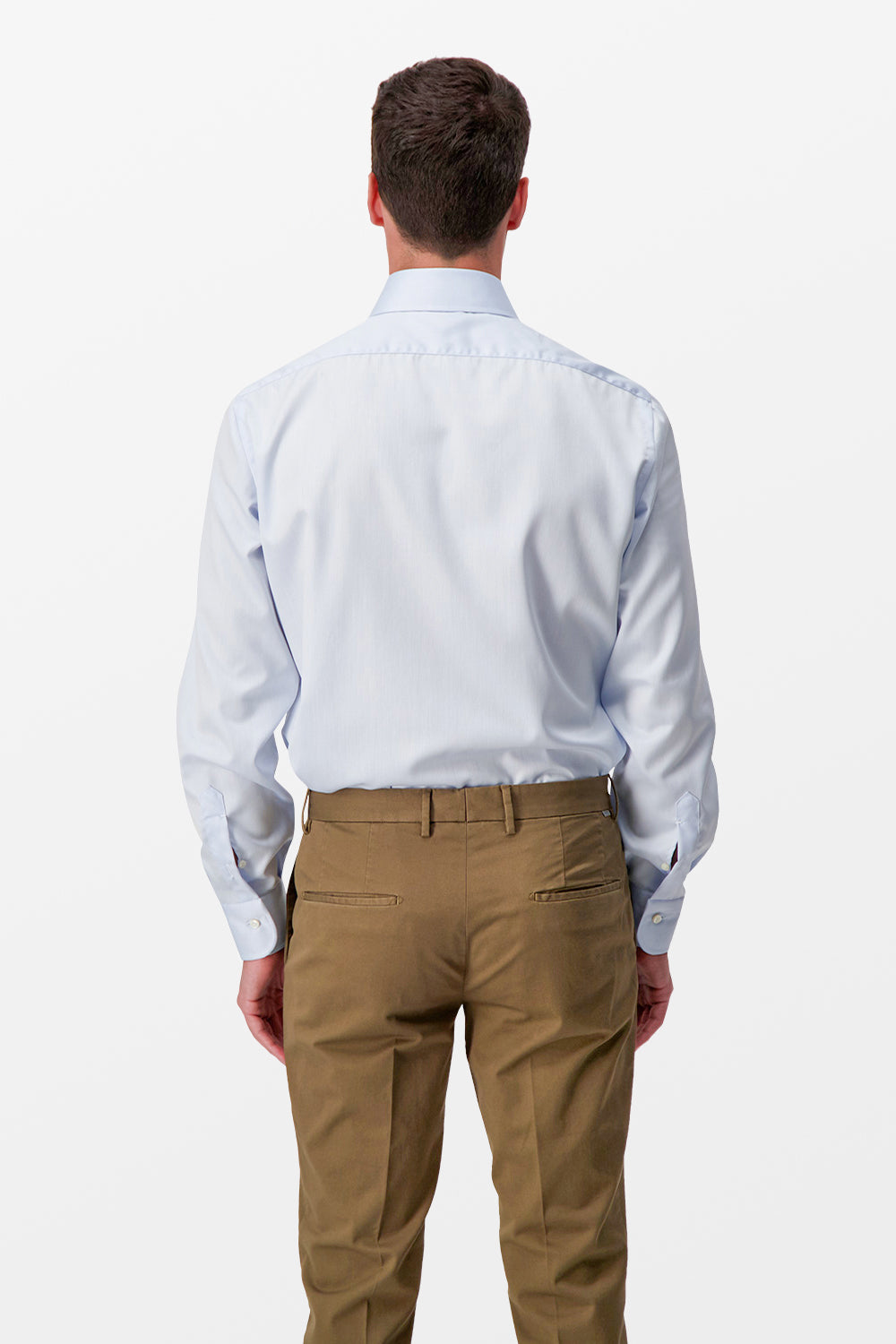 Barba Napoli Blue Classic Men's Dress Shirt - Premium Italian Formal Wear for Business & Special Occasions