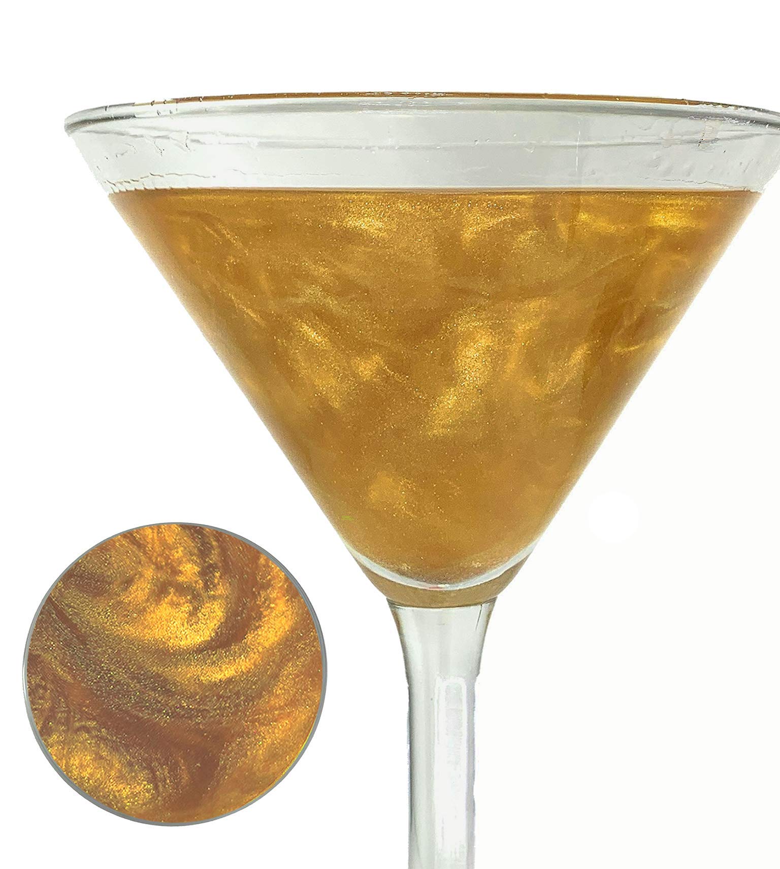Snowy River Edible Gold Cocktail Glitter - 100% Natural Beverage Glitter for Cocktails, Margaritas, Wine, Beer & Drinks - Synthetic-Free, Food Safe (28g/1oz, Gold) - Perfect for Party Drinks, Wedding Toasts & Special Occasions