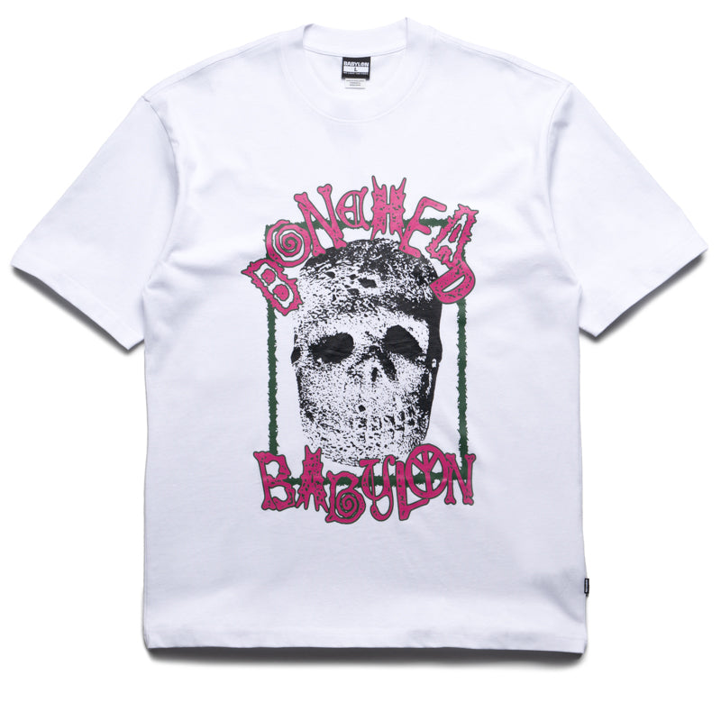 Babylon Bonehead T-Shirt for Men - Soft Cotton White Tee - Streetwear Fashion for Casual Wear & Everyday Outfits