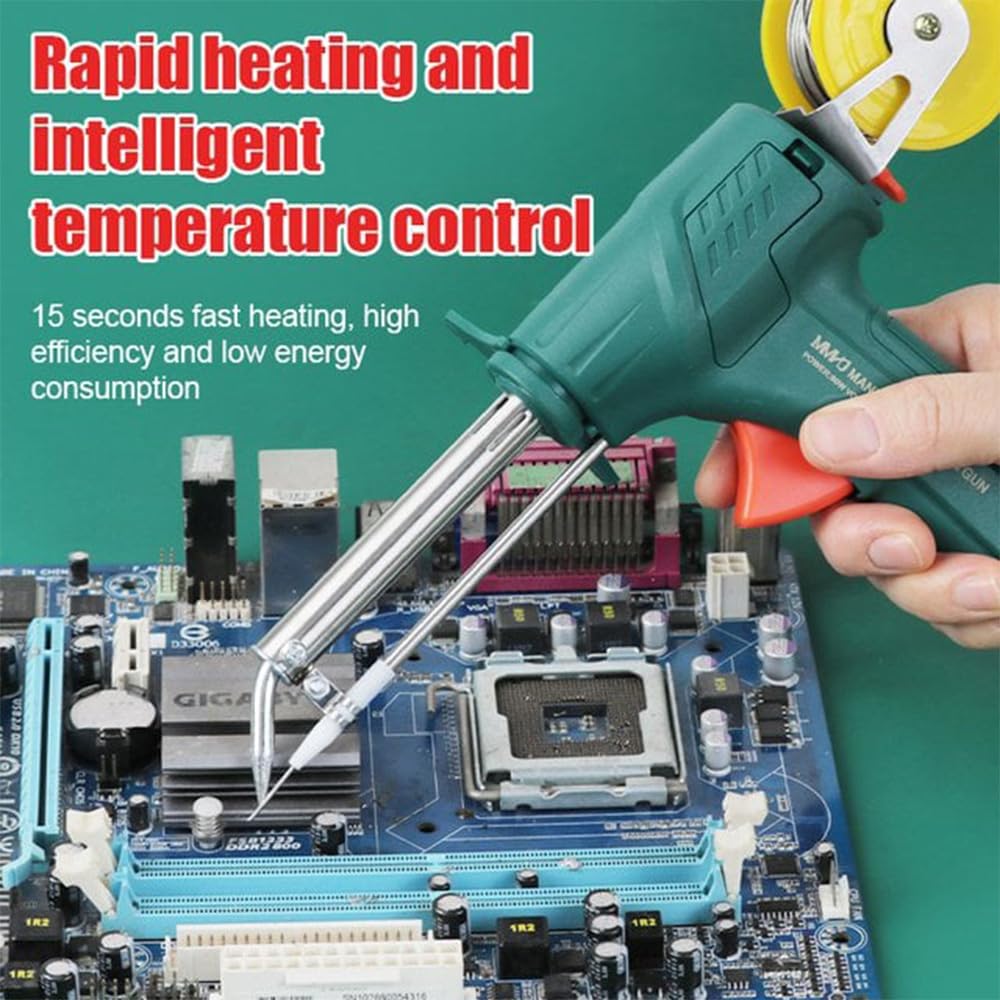60W Multi-Function Soldering Iron Kit with 5-Piece Accessories - Professional External Heating Soldering Gun for Electronics Repair, Welding & DIY Projects - Perfect for Home, Workshop & Circuit Board Fixing