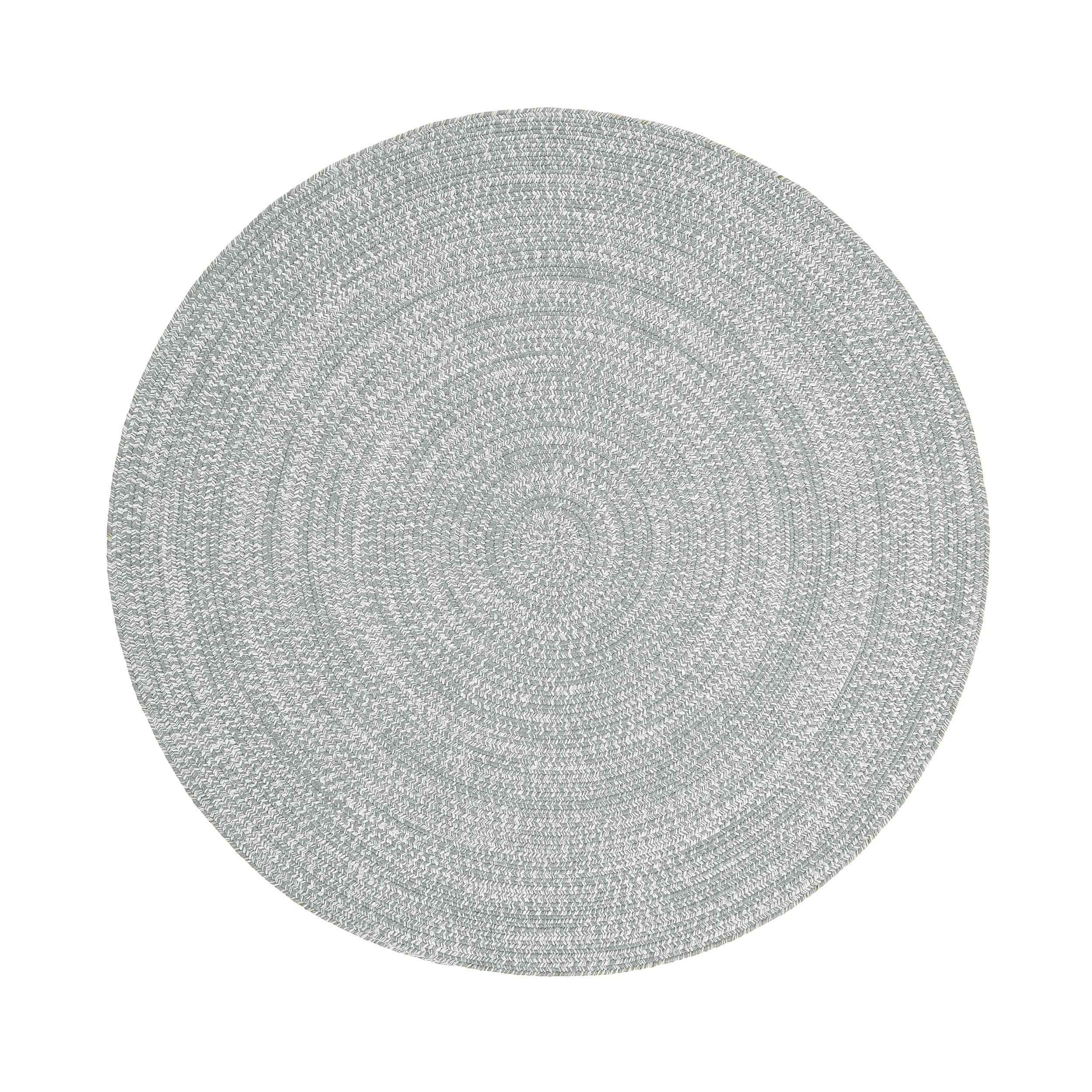 Reversible Braided Area Rug - Non-Slip Two Tone Indoor/Outdoor Rug for Living Room, Bedroom, Patio - Soft & Durable Home Decor