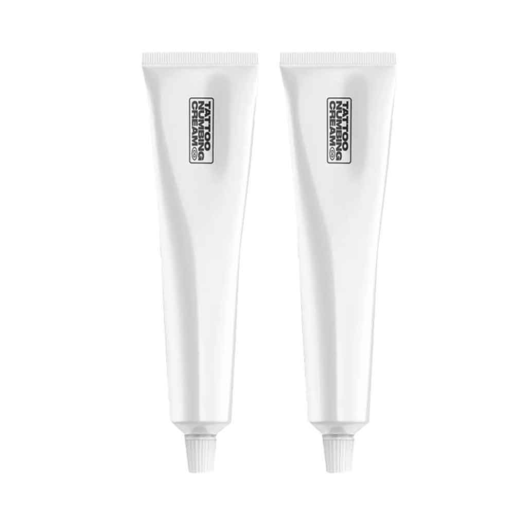 Tattoo Numbing Cream - 2 Pack Fast-Acting Topical Anesthetic for Pain Relief | Pre & Post Tattoo Care | Professional & Home Use