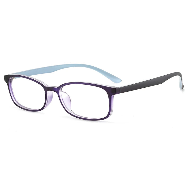 Bclear Unisex Small Full Rim Rectangle Plastic Eyeglasses 1058 - Lightweight & Durable Frames for Men & Women - Perfect for Reading, Work & Everyday Use