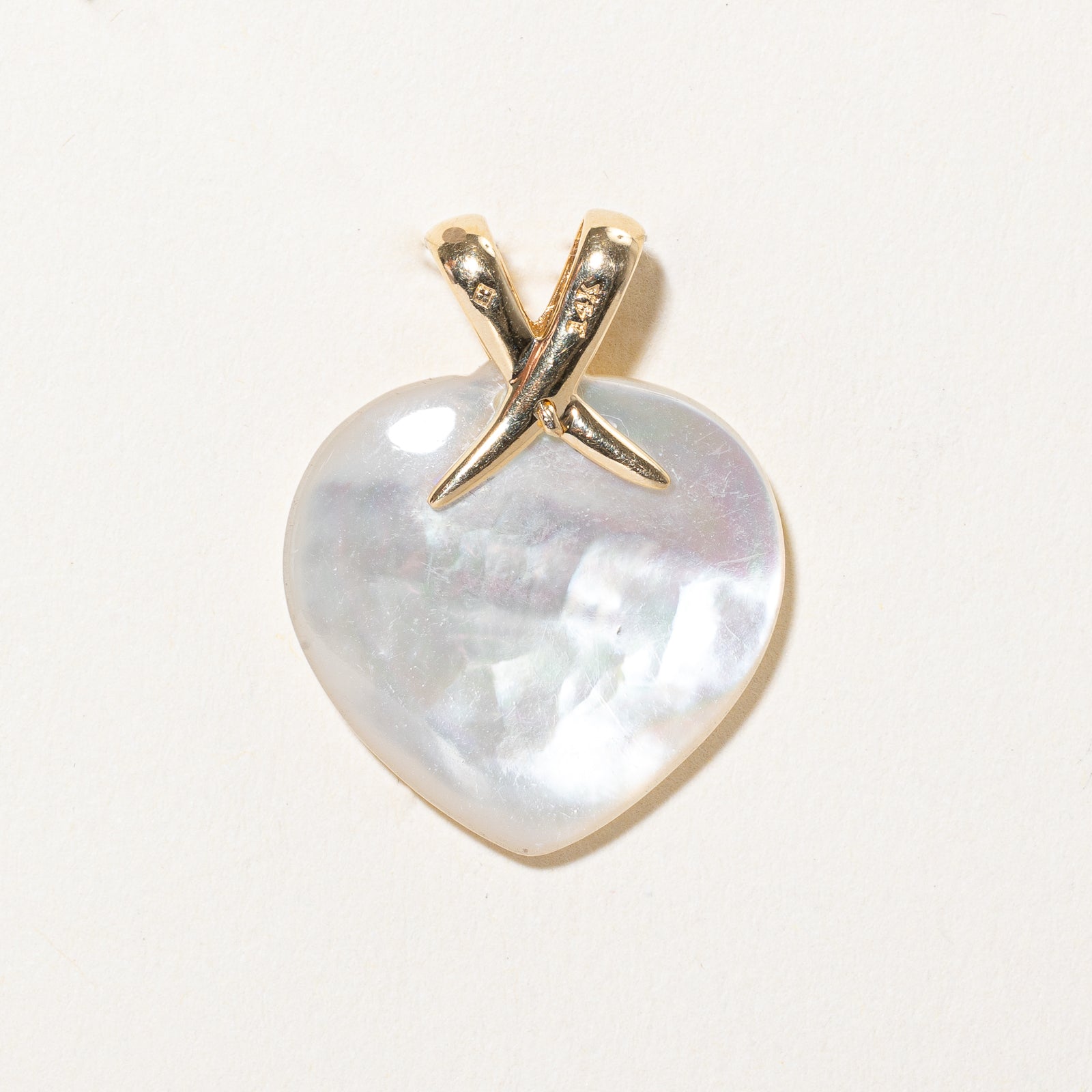 12.00ct Genuine Mother of Pearl Heart Pendant Necklace - Elegant Women's Jewelry Gift for Valentine's Day, Anniversary & Special Occasions