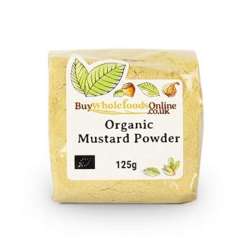 Organic Mustard Powder 125g | Whole Foods Mustard Spice | Non-GMO, Gluten-Free | Perfect for Cooking, Baking & Salad Dressings