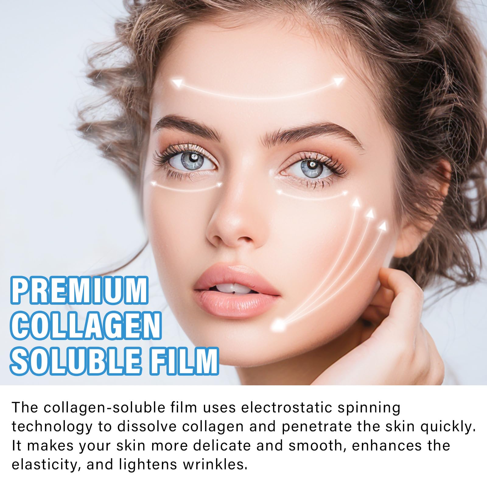 Best Collagen Face Mask for Anti-Aging - Deep Hydrating Bio-Collagen Sheet Mask to Boost Skin Elasticity & Reduce Wrinkles - Forehead & Frown Line Patches for Fine Lines - Perfect for Nighttime Skincare & Spa Treatments