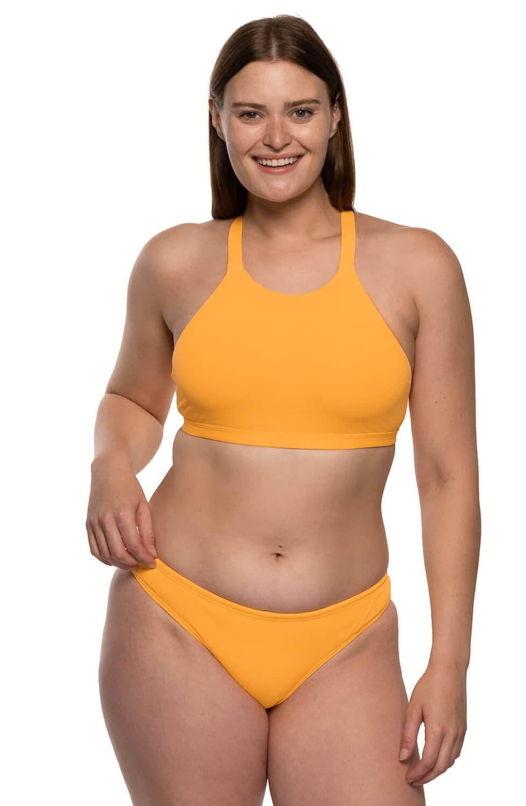 JOLYN Andy Women's High Waisted Bikini Bottom - Comfortable & Stylish Swimwear for Beach, Pool & Vacation | Perfect for Surfing, Swimming & Sunbathing