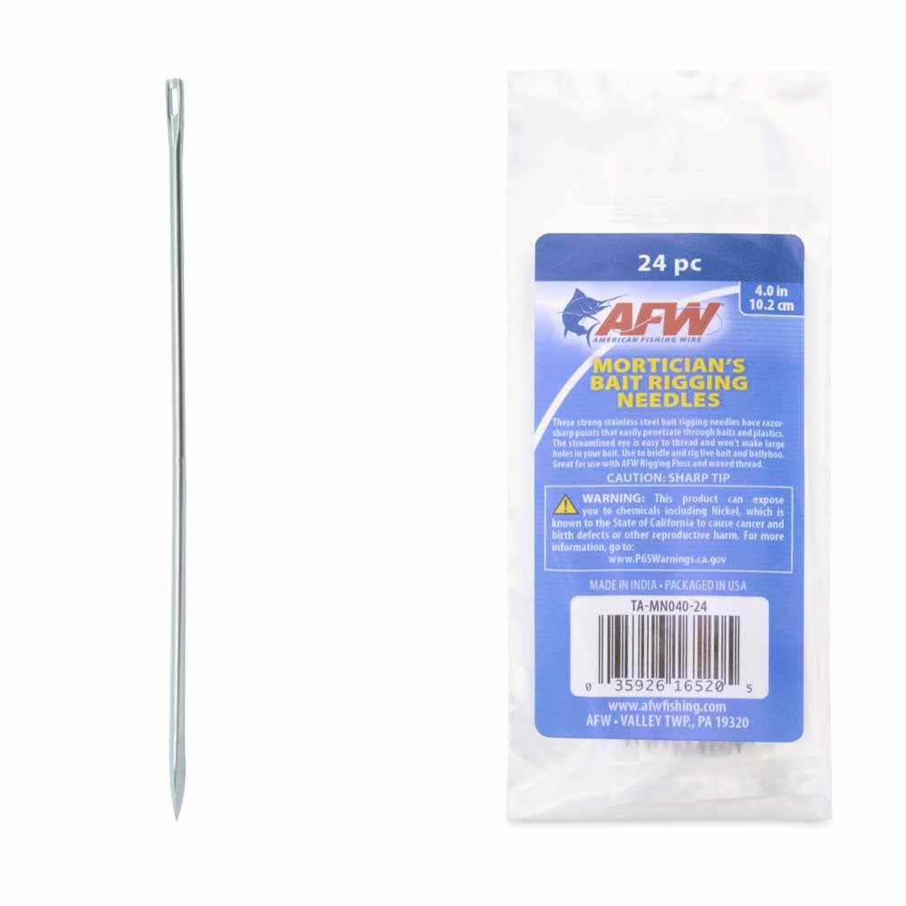 AFW Mortician Needles 3 Pack - Professional Embalming Needles for Funeral Homes & Mortuary Use - Perfect for Tissue Building & Cavity Embalming