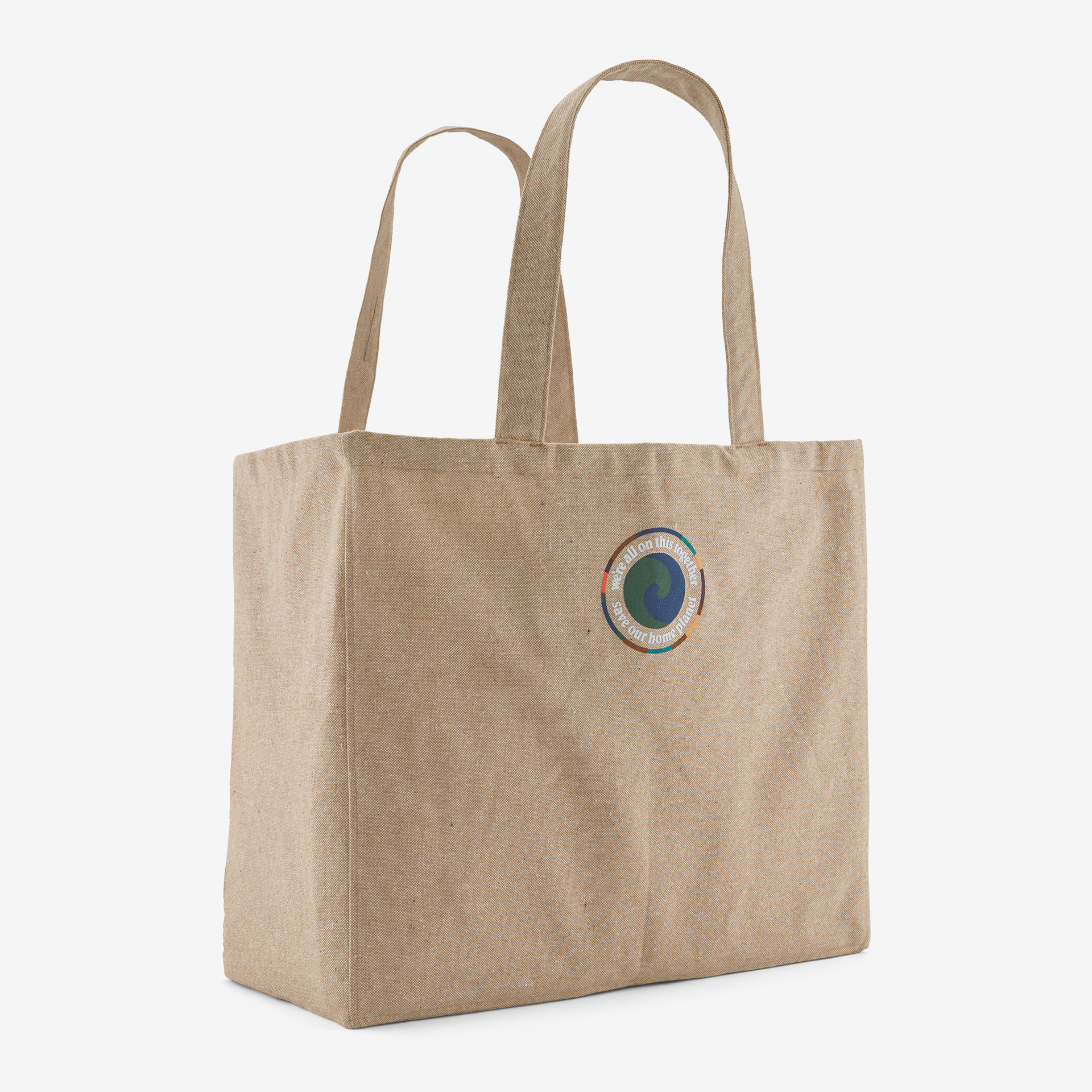 Eco-Friendly Recycled Oversized Tote Bag - Large Reusable Shopping Tote for Groceries, Beach, Work & Travel | Sustainable Fashion Accessory