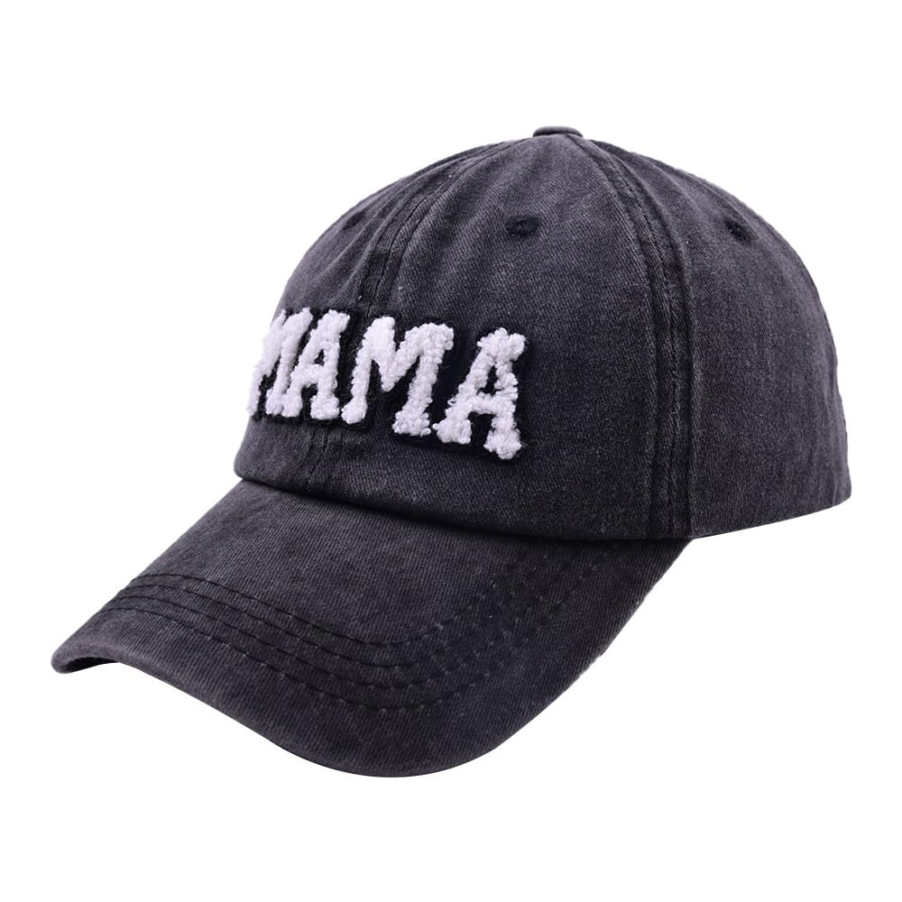 Soft Chenille Patch Mom Baseball Cap - Women's Cotton Adjustable Hat for All Seasons - Perfect for Outdoor Activities, Sports, and Casual Wear