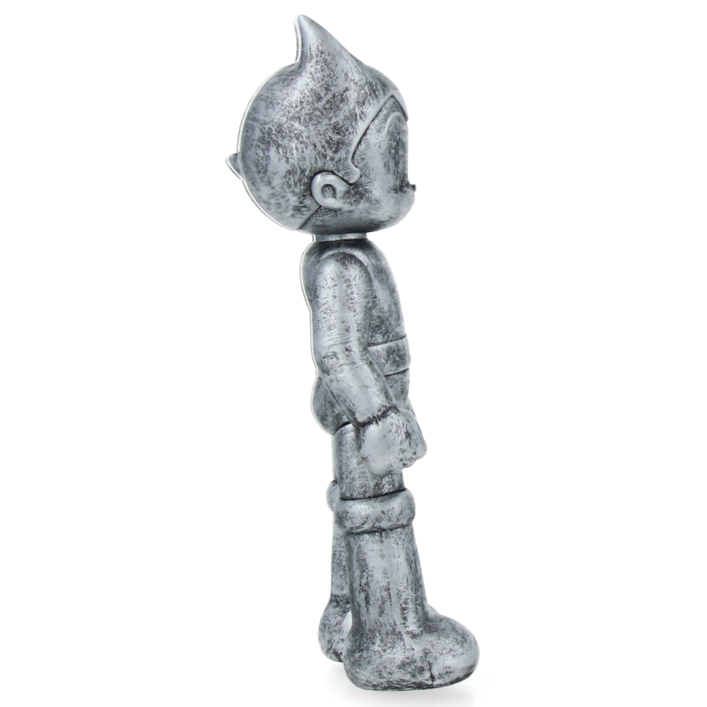 Astro Boy Standing with Fist Pose - Metal Weathering Finish Collectible Figure for Anime Fans & Home Decor Display