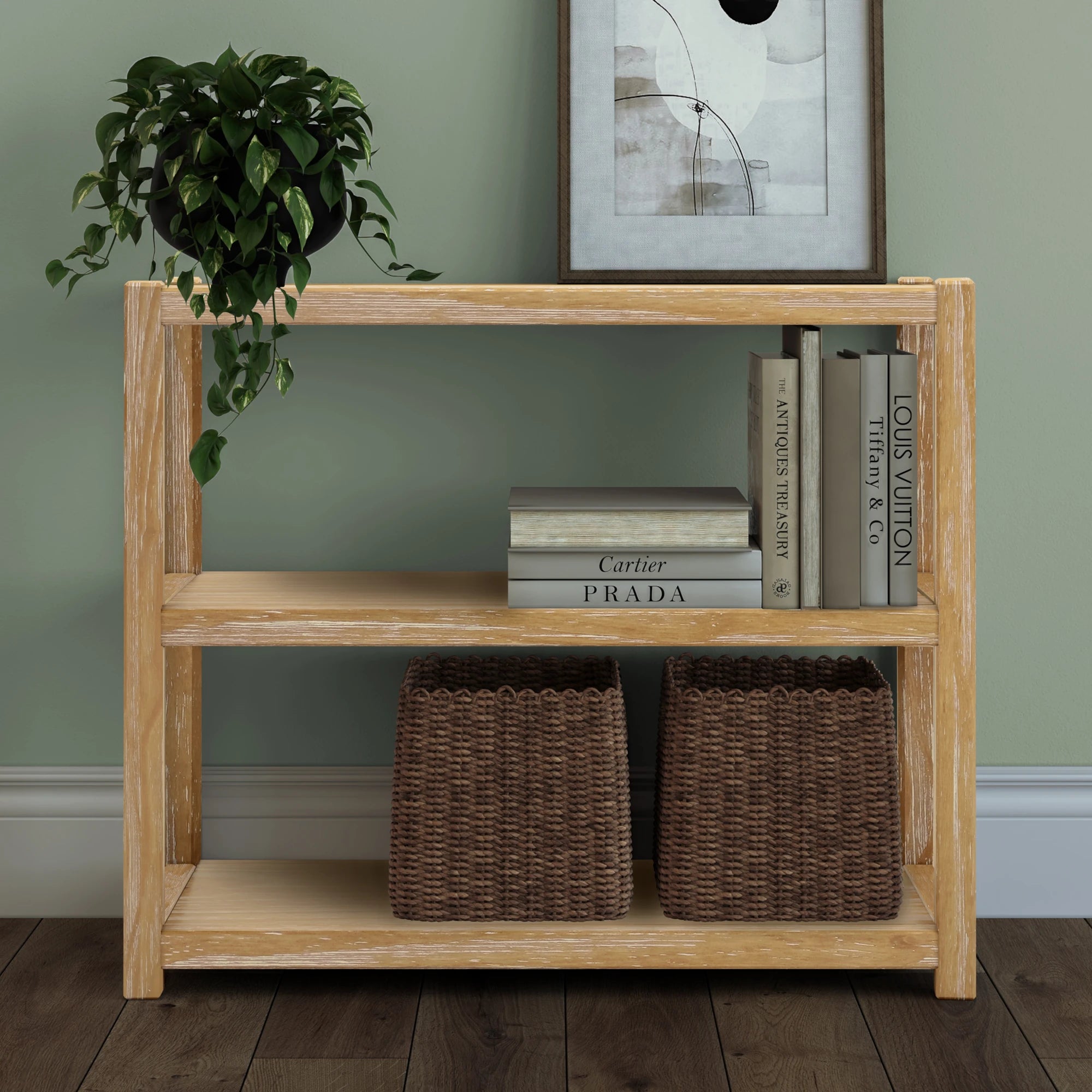 Greenport 30 Modular Bookcase - Adjustable Bookshelf for Home & Office - Modern Wooden Storage Shelf for Living Room, Bedroom, Study - Easy Assembly & Space Saving Design