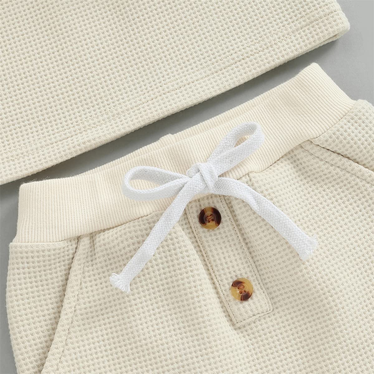 Winter Baby Clothes Set - Warm Pullover & Waffle Knit Pants for Newborn Toddler Boys & Girls | Cozy Fall Outfits for Playtime & Outdoor Adventures