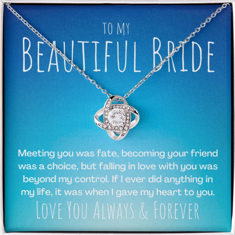 Romantic Groom to Bride Wedding Gift - Personalized Keepsake Card for Her - Perfect Present from Husband to Wife - Ideal for Anniversaries, Vows & Special Moments