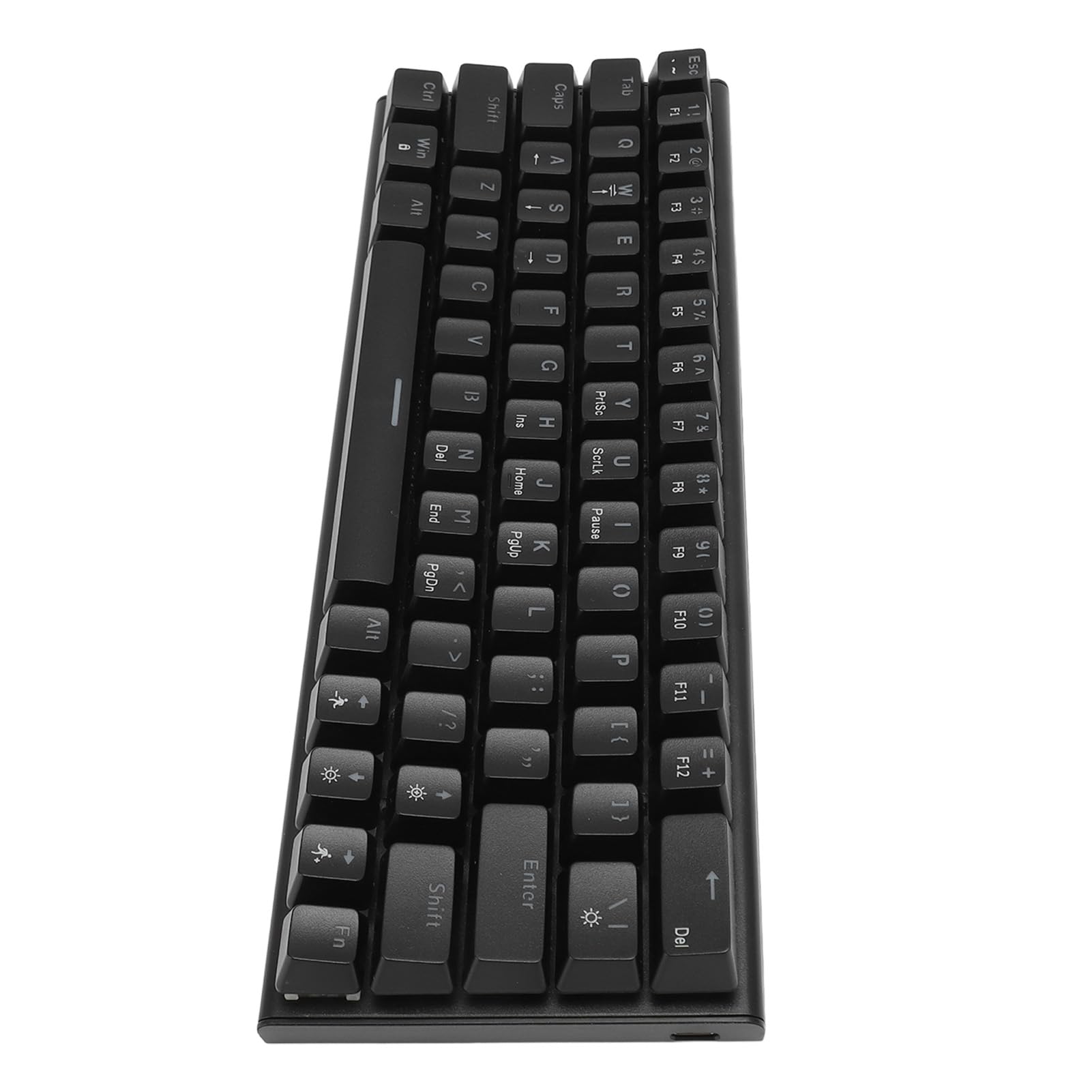 Topiky 63-Key Compact Mechanical Gaming Keyboard with Blue Switches & RGB Backlit - 26-Key Rollover for PC, Laptop - Perfect for Esports, Office Work & Home Gaming Setup