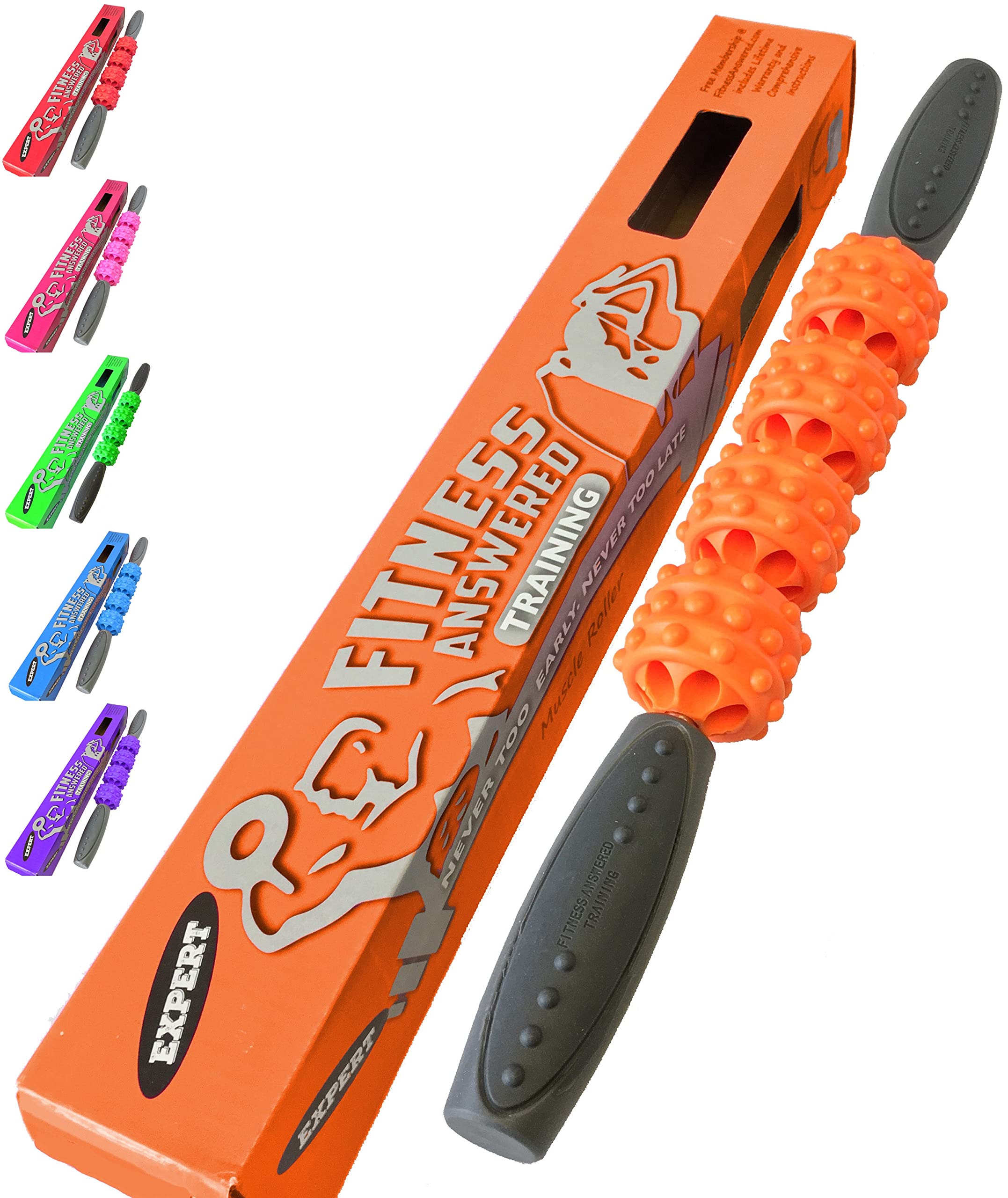 Premium Muscle Roller Stick for Deep Tissue Massage - 16.75