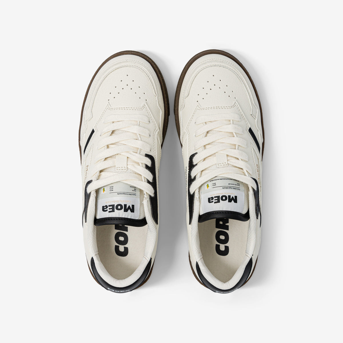 MoEa GEN9 White Black Sneakers - Stylish & Comfortable Running Shoes for Men & Women - Perfect for Gym, Workouts & Casual Wear
