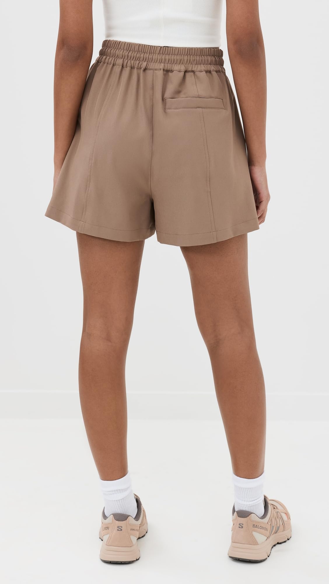 Varley Women's Barket Woven Shorts - Comfortable High Waisted Summer Shorts for Women | Perfect for Yoga, Beach, and Casual Outings