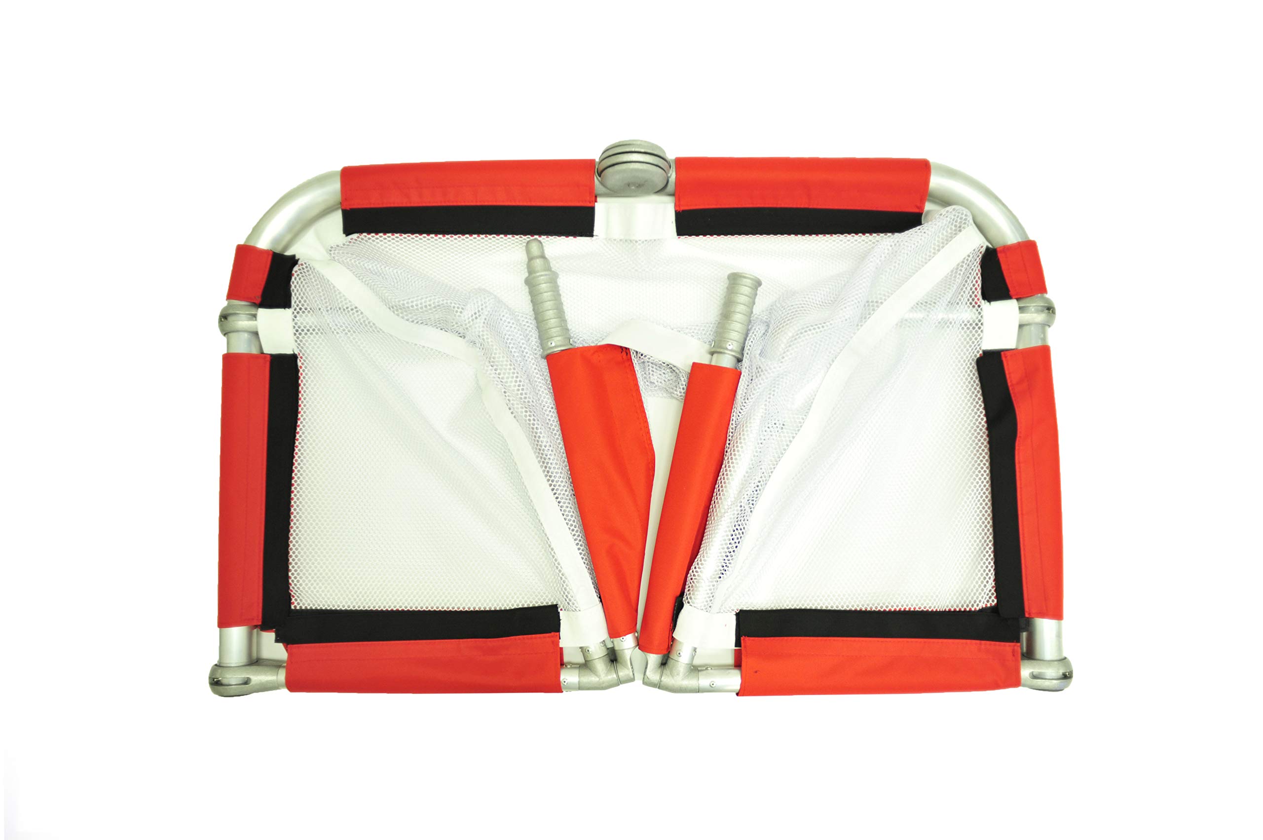 Alpha Goal - Portable Aluminum Folding Soccer Goal with Carry Bag - Perfect for Backyard Training, Youth Soccer Practice & Outdoor Games