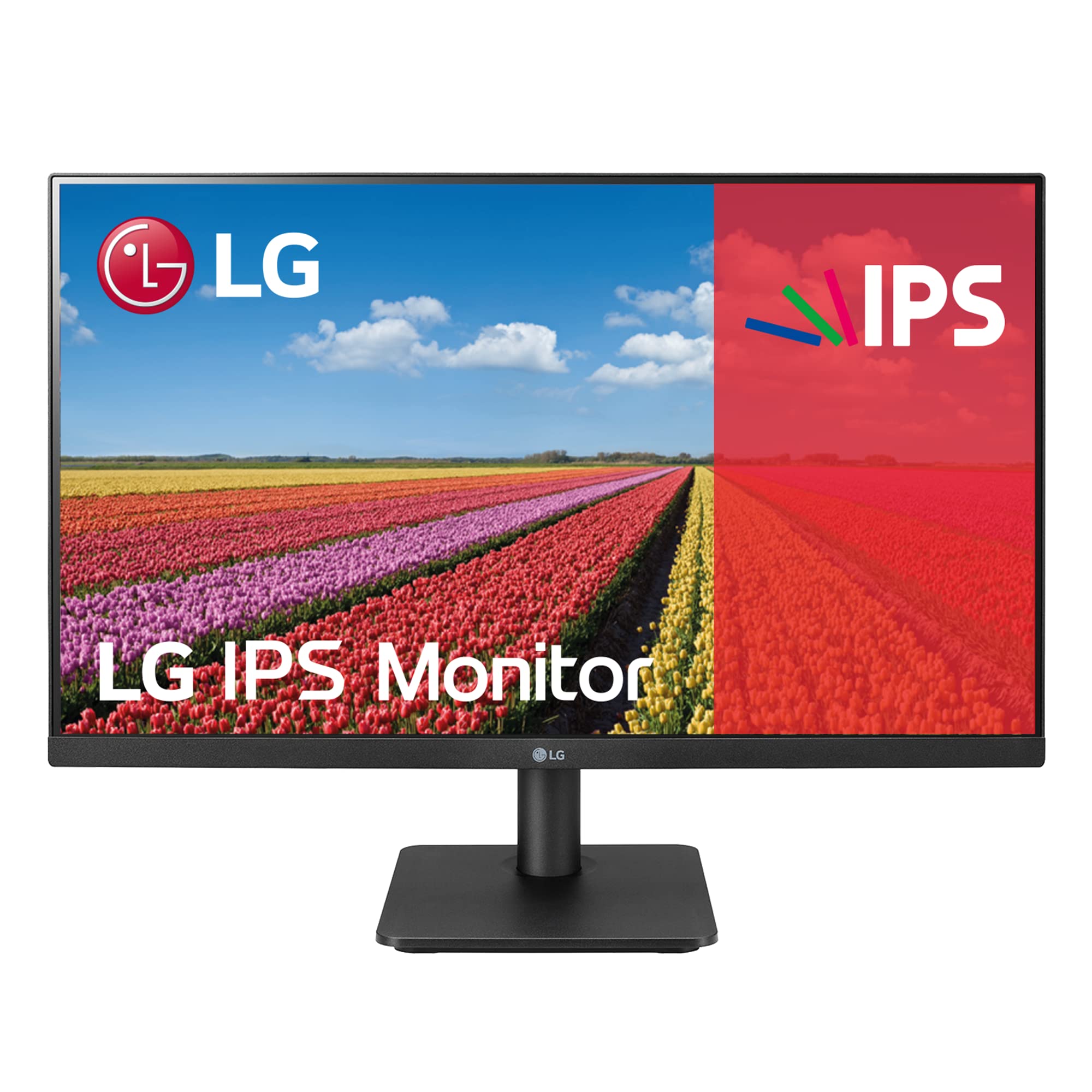 LG 24MP400-B 24 Inch Full HD IPS Monitor with FreeSync & Reader Mode - Matte Black for Home Office, Gaming & Entertainment