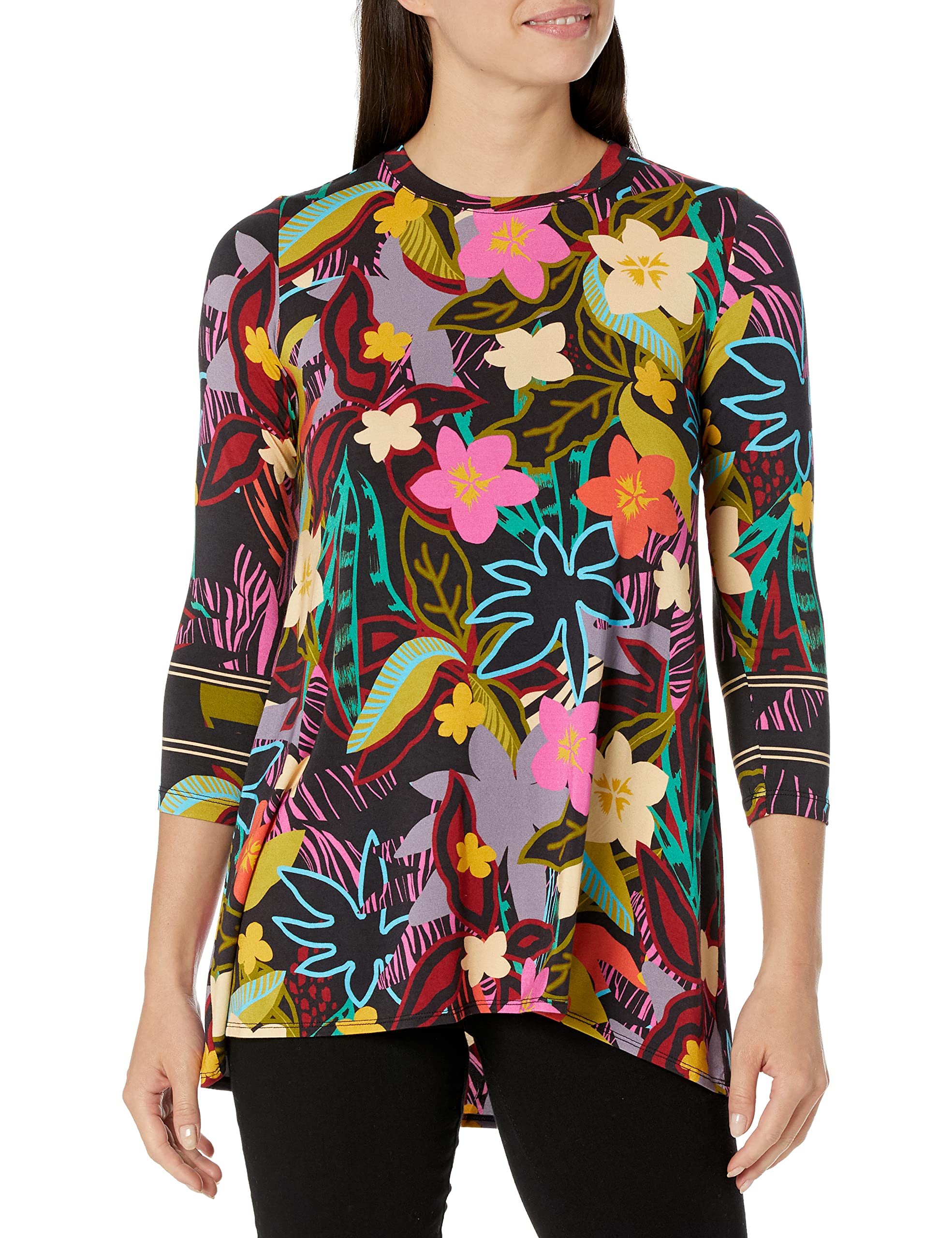 Johnny Was Women's Swing Tunic Top - Flowy Boho Blouse for Casual Wear, Beach Cover Up & Summer Outfits